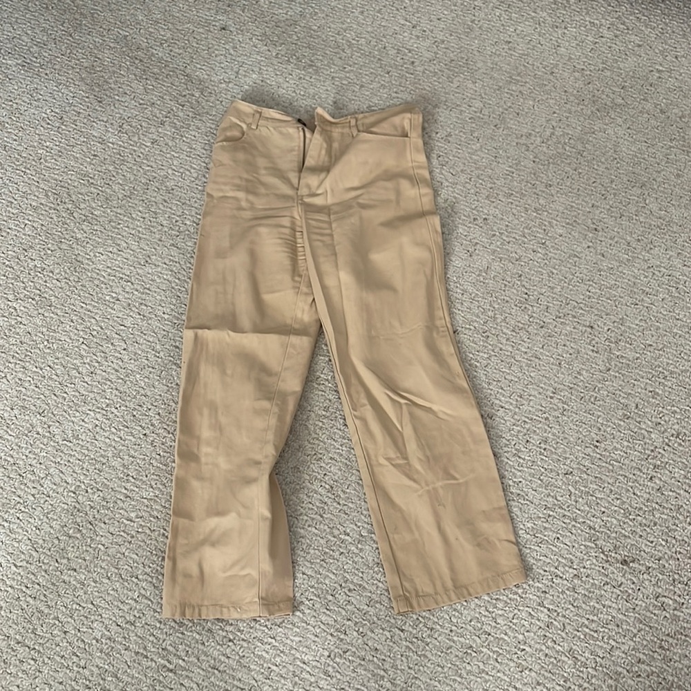 forever 21 kakhi straight leg pants
